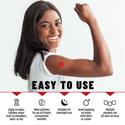 TOLEVITA Iron Patches – 36 Circle-Shaped Patches Plus – Energy, Focus & Daily Wellness – Easy-to-Use for Active Lifestyles