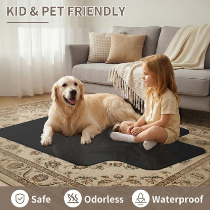 Office Chair Mat for Low Pile Carpeted Floors with Lip, 36" x 48" Plastic Floor mat for Desk Chair on Carpet,Easy Glide Carpet Protector Mat for Computer Chairs,Rolling Chairs,Home,Office (36*48 inch)