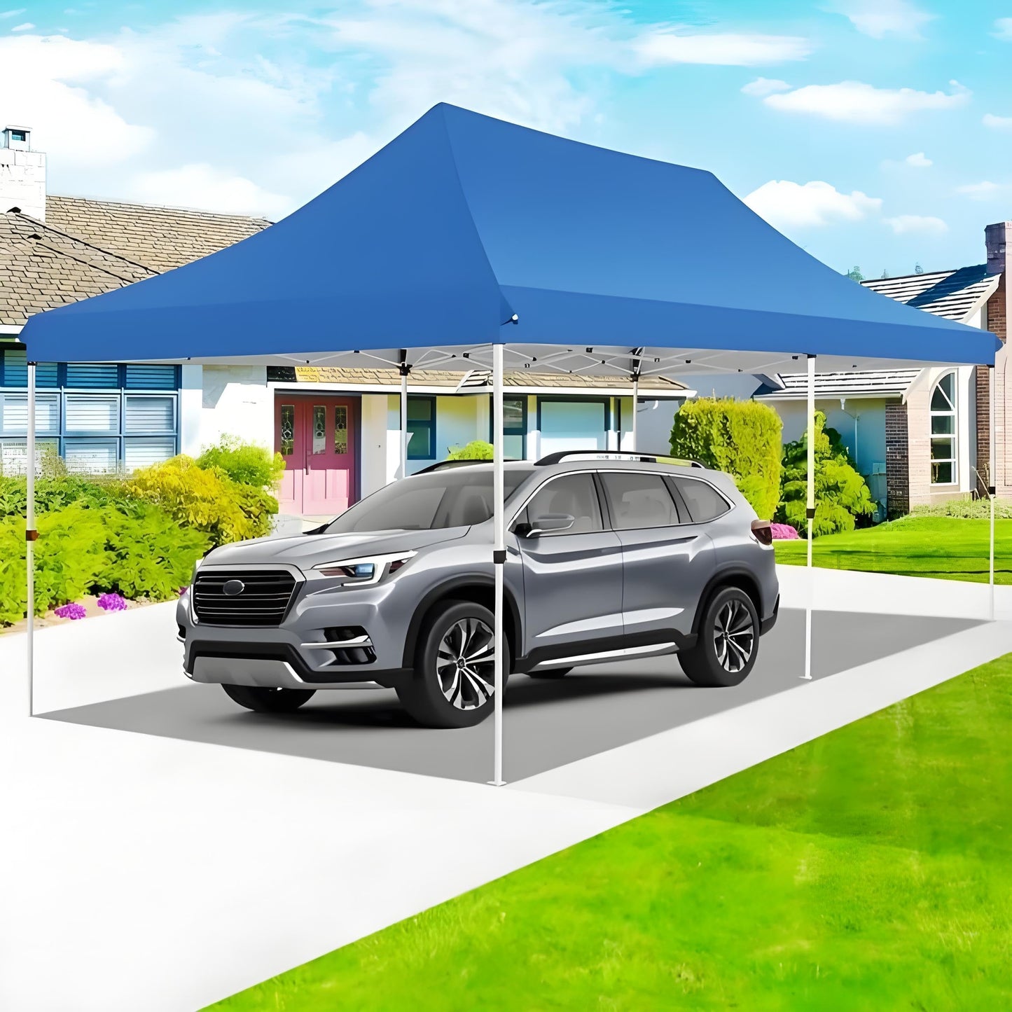 COBIZI 10x20 Pop Up Canopy with 6 Sidewalls, Conical Party Tent 10x20 with 3 Adjustable Height Waterproof, UV-Resistant with Carry Bag, Sandbag, Stake, Ropes for Parties, Commercial (Frame Upgraded)