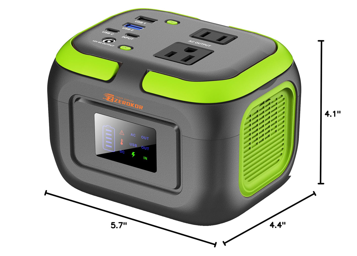 Portable Power Station 120W, 97.6Wh Backup Battery Solar Power Bank Generator with AC Outlets & USB-C Input,Portable Battery Pack Lightweight for Camping Travel RV Van(without Solar Panel)