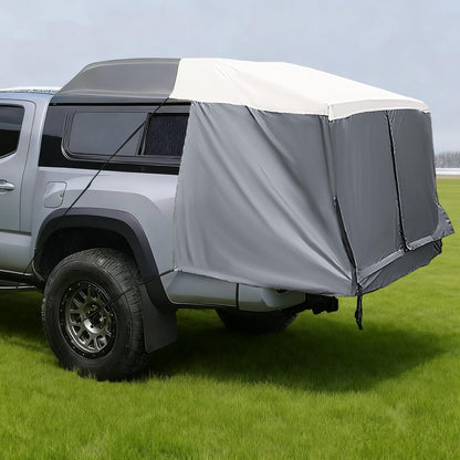 Full-Size Truck Bed Tent,Outdoor 600D Waterproof Truck Tent Compatible with Fits Ford F-150,Chevy Silverado,Toyota Tundra,Tacoma (2005+),Tailgates 58" Designed for Full-Size Trucks with Caps
