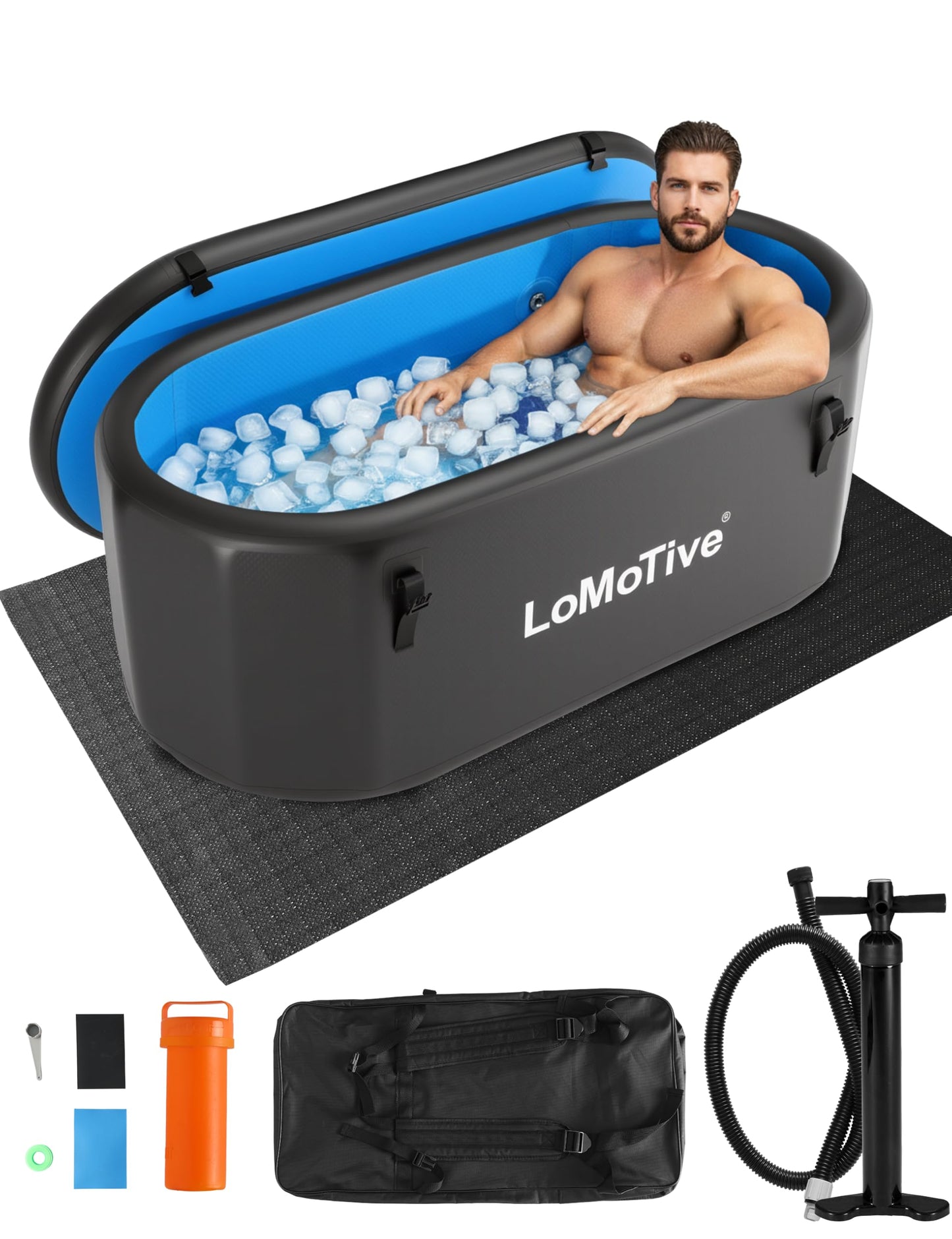 Professional Cold Plunge Tub for Athletes Recovery,59"L x 31"W x 29"H