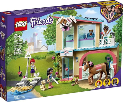 LEGO Friends Heartlake City Vet Clinic 41446 Building Kit Animal Rescue Toy Makes a Great-Value Christmas Holiday or Birthday Gift for Kids Who Love Vet Clinic Pretend Play New 2021 (258 Pieces)