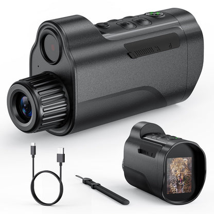 10X Zoom Night Vision Monocular with 800M Range, 5W IR, 2'' HD Sn, Compass & TF Card - Ideal for Camping, Hunting, Wildlife Watching & Outdoor Adventures