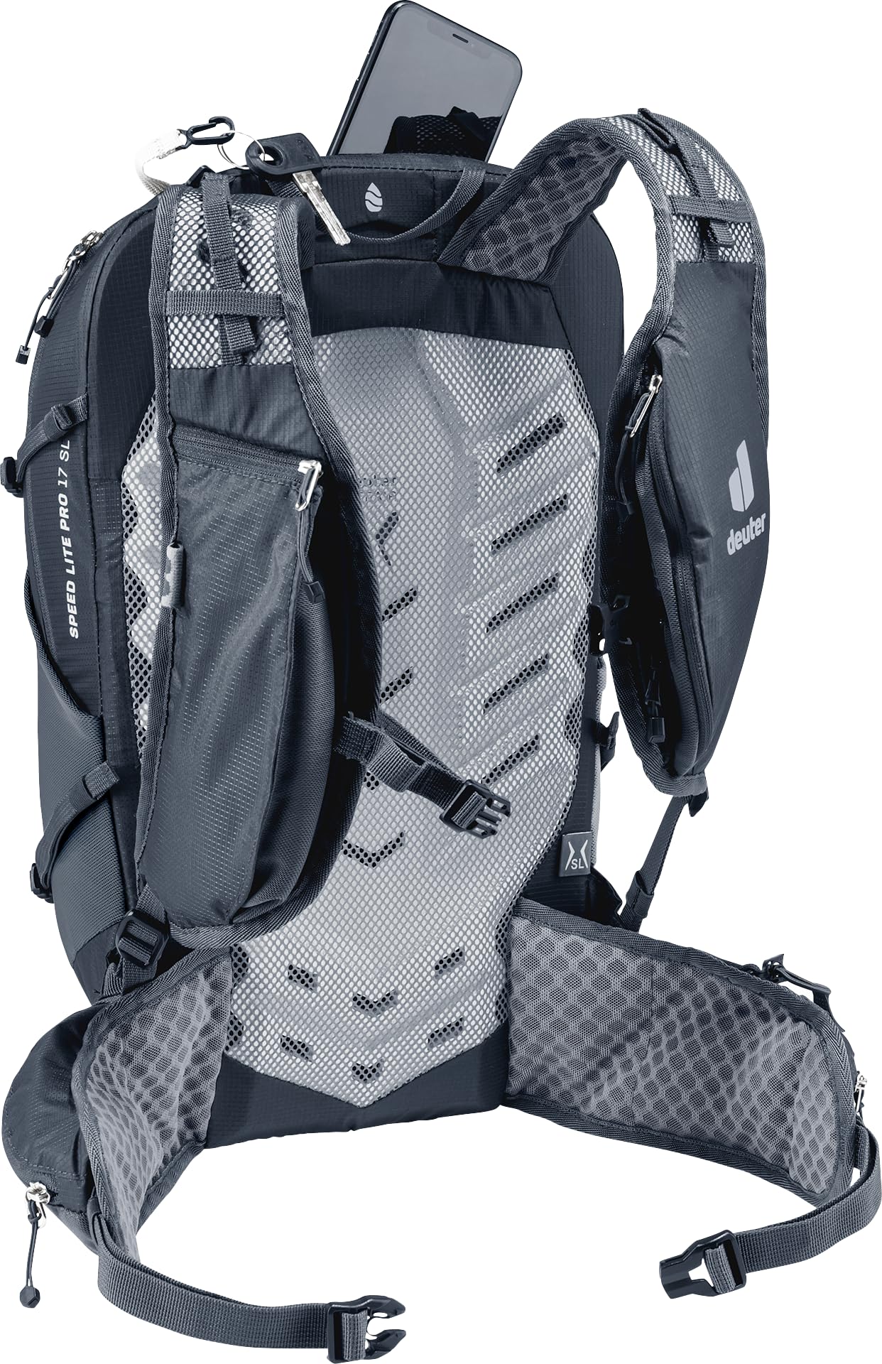 Deuter Women’s Speed Lite Pro 17L SL Mountain Hiking Backpack with 2L Hydration Bladder, 17 Liters - Black