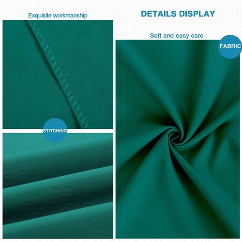 FLXXIE Body Pillow Cover - Super Soft Microfiber 20x54 Long Pillowcase | Wrinkle & Stain Resistant, Dark Green