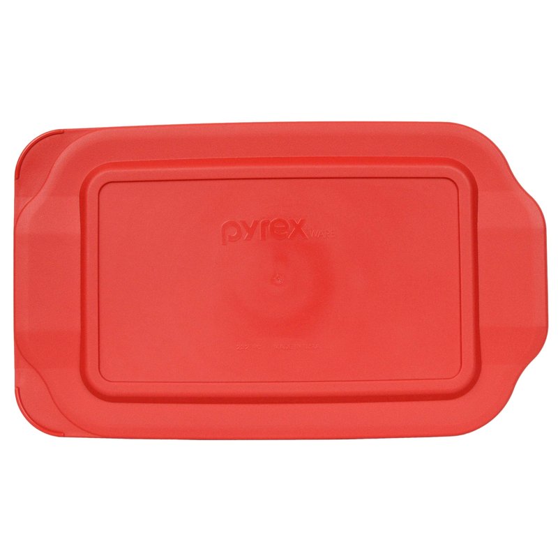 Pyrex 232 2-Quart Glass Baking Dish & 232-PC Red Lid - Made in USA
