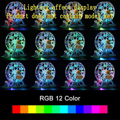 LED Light Kit (Remote Control) Compatible with Lego Ferris Wheel - Lighting Set for Creator 31119 (Model Set Not Included)