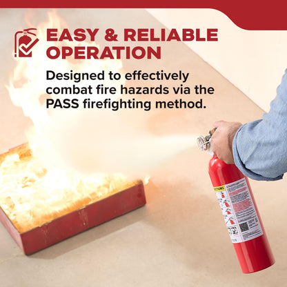 Kidde Fire Extinguisher for Home, 1-A:10-B:C, Dry Chemical Extinguisher, Red, Mounting Bracket Included, 4 Pack
