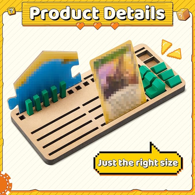 6 Pcs Game Piece Holders Compatible with Catan Board Game Card Tray Organizer