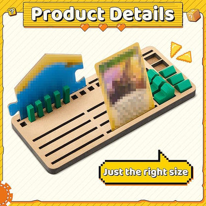 6 Pcs Game Piece Holders Compatible with Catan Board Game Card Tray Organizer