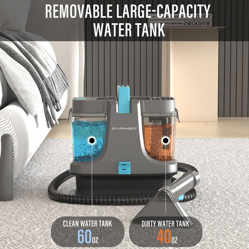 Starrybot Portable Carpet Cleaner Machine with Steam and Heating Techology