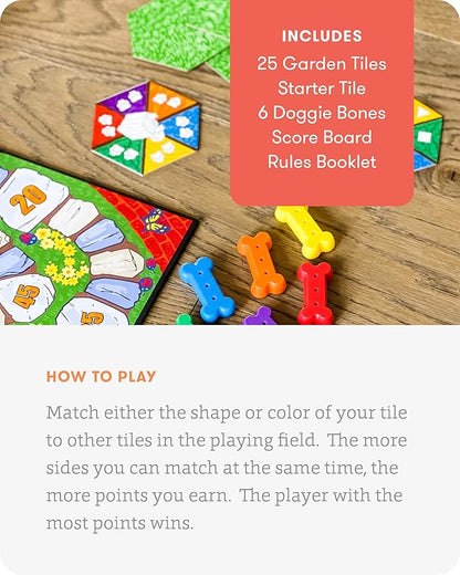 SimplyFun Diggers Garden Match – A Game for Kids to Develop Spatial Thinking Skills - Puzzle Game That Matches Colors and Shapes - 1 to 6 Players Ages 4 &amp Up