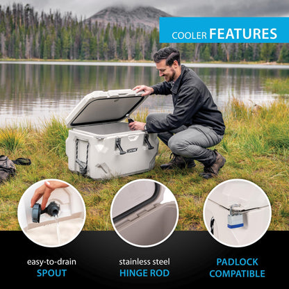 Lifetime 65 Quart Hard Cooler, High Performance Ice Chest