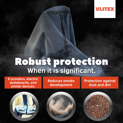 VLITEX Large Fire Blanket (98 x 118 in) | Engineered in Germany | Lithium Battery & Emergency Fire Suppression Blanket | Certified Fireproof Silicone & E-Fiberglass