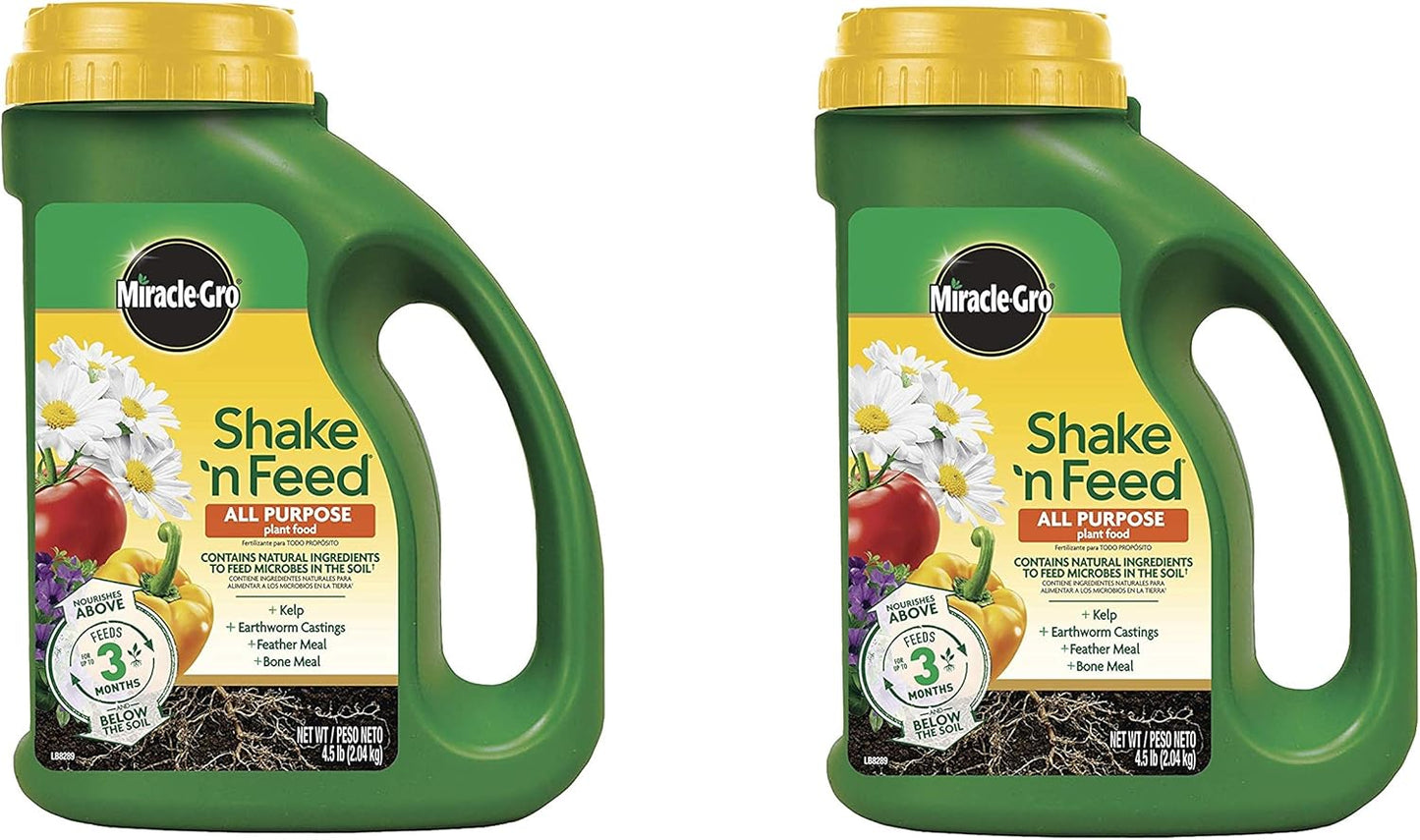Shake N Feed All Purpose Plant Food - Continuous Release Formula | 4.5 lb, 2 Pack