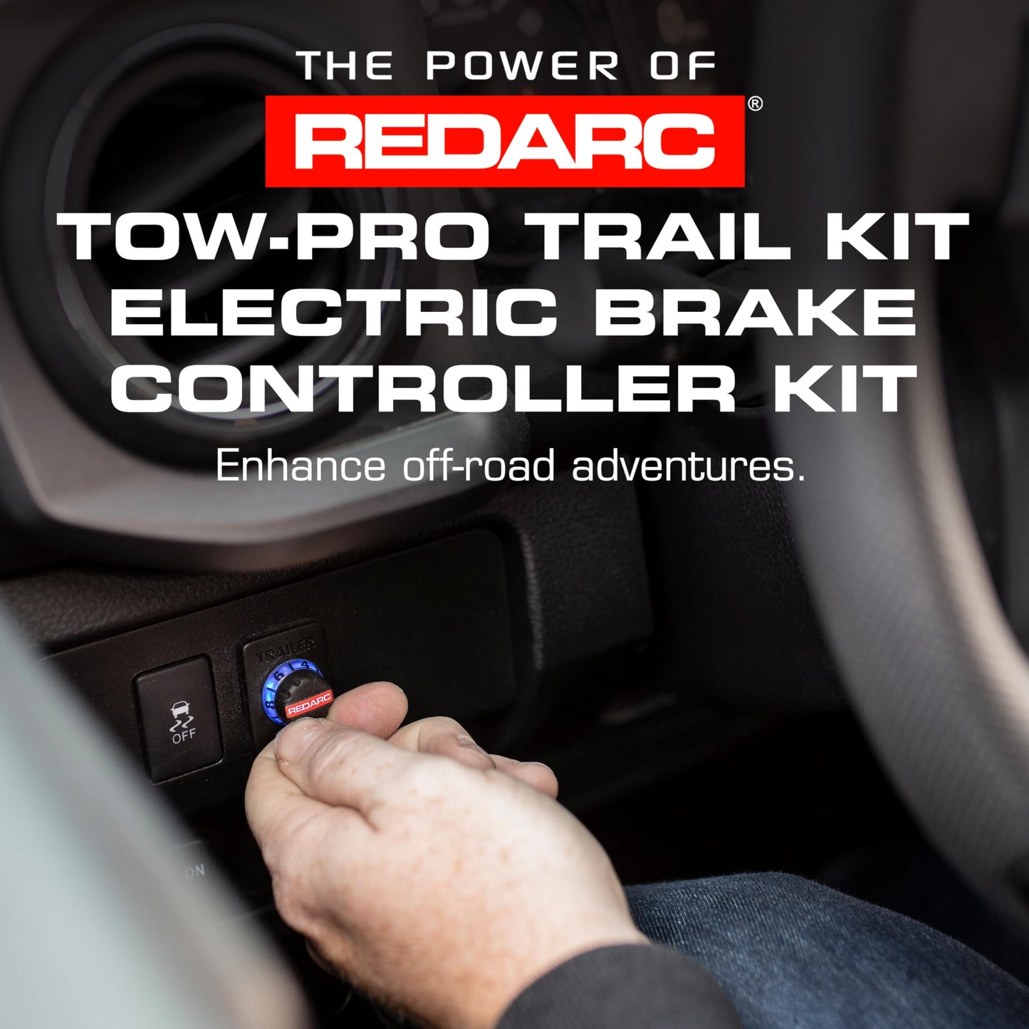 REDARC Tow-Pro Trail Kit Electric Trailer Brake Controller Kit for Toyota Tundra, Tacoma, Off Road Dual Braking, Plug and Play Install, 12V/24V Compatible to Tow RV, Camper, Trailer, Boat