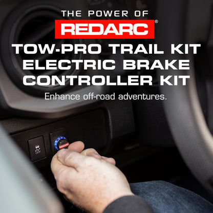 REDARC Tow-Pro Trail Kit Electric Trailer Brake Controller Kit for 2009-2019 Ford F-150, Off Road Dual Braking, Plug and Play Install, 12V/24V Compatible to Tow RV, Camper, Trailer, Boat