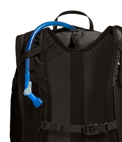 The North Face Basin 24 Liter Technical Daypack with Rain Cover - Unisex, Hiking Pole Attachment, Compression Straps, TNF Black/TNF Black-NPF, One Size