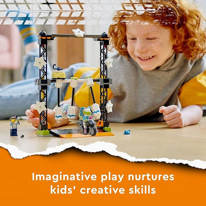 LEGO City Stuntz The Knockdown Stunt Challenge Playset 60341 Adventure TV Series Action Toy for Kids Aged 5 Plus with Stunt Bike Racer &amp Accessories