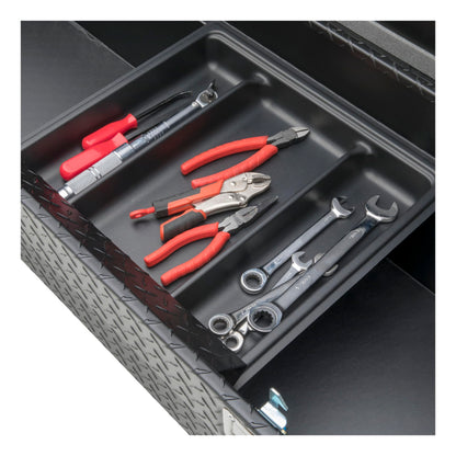 UWS EC10643 72-Inch Matte Black Heavy-Wall Aluminum Truck Tool Box, RigidCore Lid