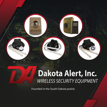 Dakota Alert Driveway Alarm System -DUAL-4k Plus Bundle - DAPT-4000 Driveway Alarm & RE-4K Plus Receiver, Directional Vehicle Sensor, Driveway Alarms Wireless Outdoor Weatherproof, 1-Mile-Long Range