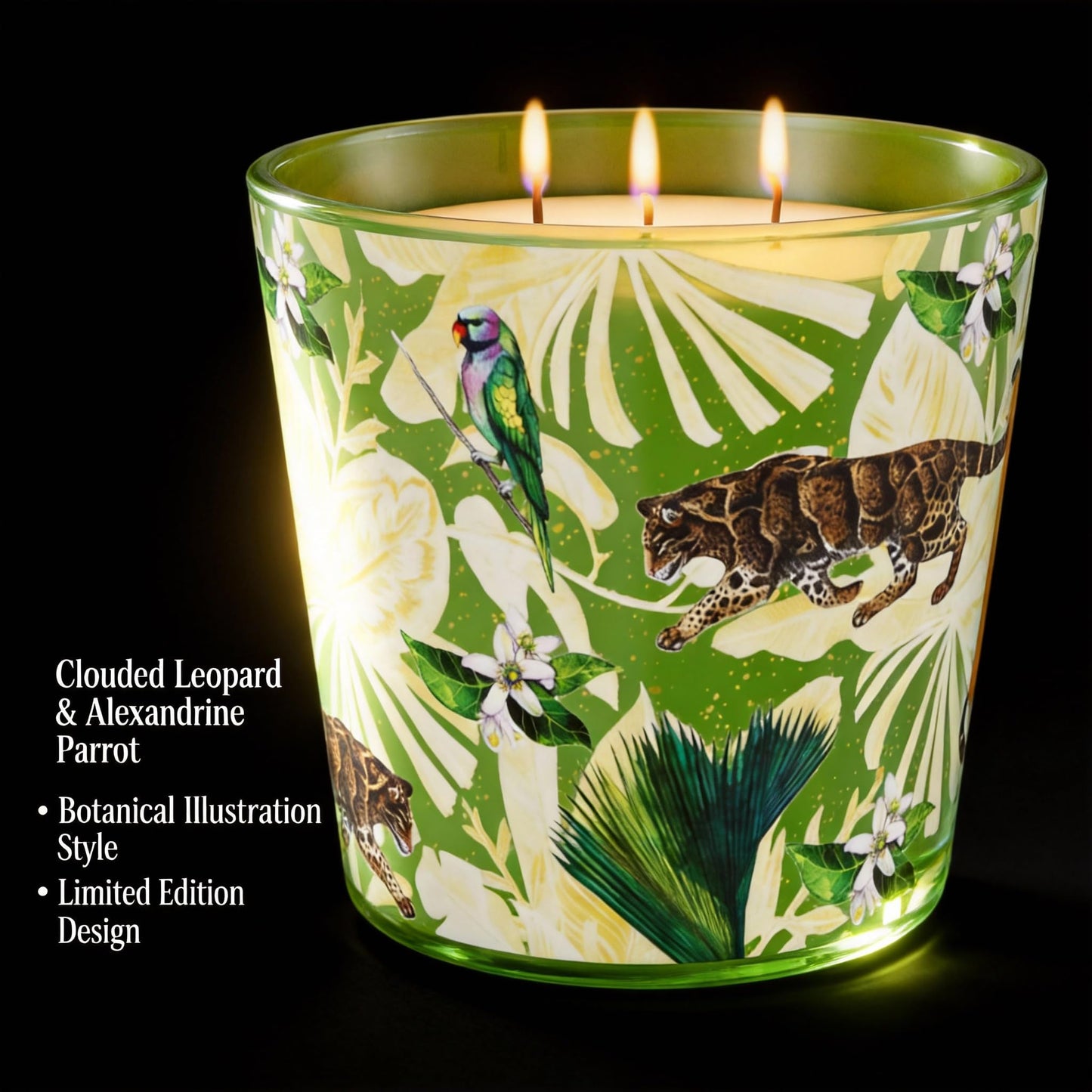 Verbena & Fig Leaf Scented Candle, 30oz Large 3 Wick Soy Candle, 100+ Hours Long Burning, Spa-Quality Aromatherapy for Home & Bathroom, Non-Toxic Luxury Candle Gifts for Housewarming