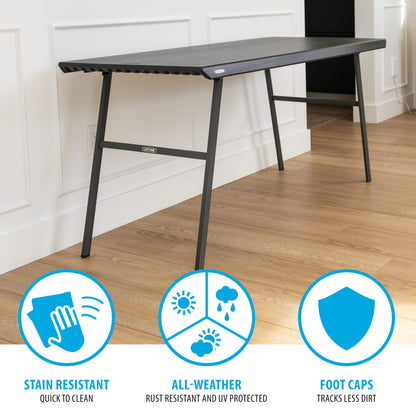 LIFETIME 5-Foot Desk Folding Table, Multipurpose Home Office Workstation