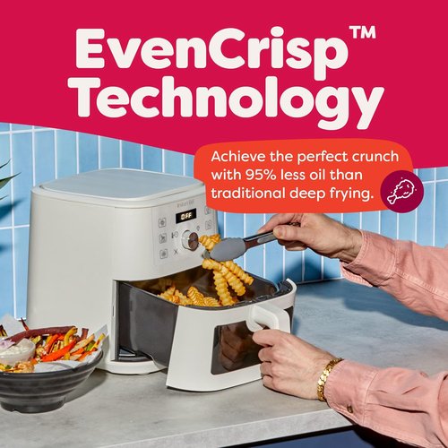 Instant Pot VORTEX 6-in-1 Mini Air Fryer - 4Qt with Custom Program Options & Sea Salt Finish