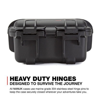 NANUK 905 Waterproof Hard Case with Padded Dividers - Black