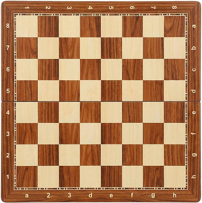 15-Inch Deluxe Chess Set – Foldable Tournament Board with Storage Box &amp 2 Extra Queens – for Adults Beginners &amp Chess Lovers