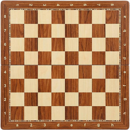 15-Inch Deluxe Chess Set – Foldable Tournament Board with Storage Box &amp 2 Extra Queens – for Adults Beginners &amp Chess Lovers