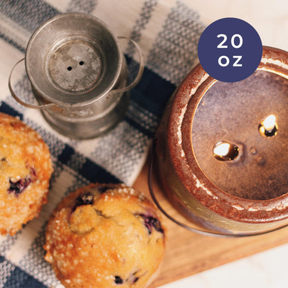 A CHEERFUL GIVER 95hr 20oz Scented Candle - Blueberry Muffins - Multi-Wick Glass Candle - Gifts For Men and Women