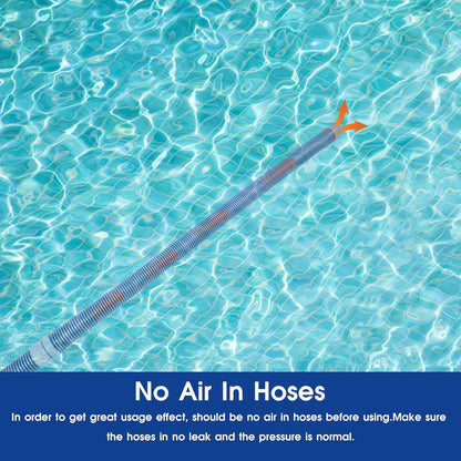 POOLWHALE Professional Swimming Pool Vacuum Cleaner Hose - 1.5” Extension Kit, 8 Pieces - Compatible with All Major Cleaners