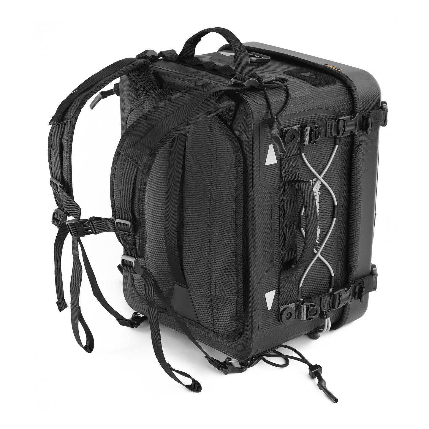 Rhinowalk 36L Motorcycle Tail Bag Hard Shell Top Case Lightweight Waterproof Rear Trunk with MOLLE System & Quick-Release Mounting – Touring Adventure Case