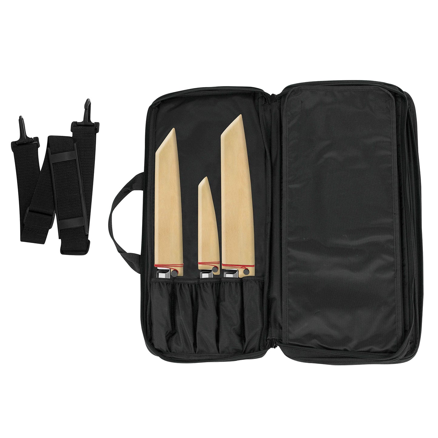Shun Knife Roll, 20 Slot Kitchen Knife Holder, Carrying Case for Culinary Students and Professional Chefs, Sturdy Construction