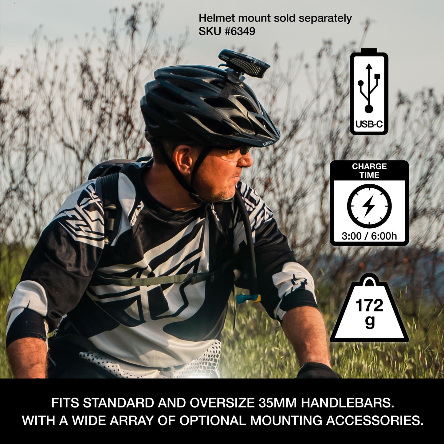 NiteRider Lumina Boost 1400 USB-C Rechargeable Bike Light LED Cycling Headlight 7 Mode with Boost Mode IP64 Waterproof Bike Front Light Road Cycling MTB Commuter Night Riding EBike Safety Easy Mount
