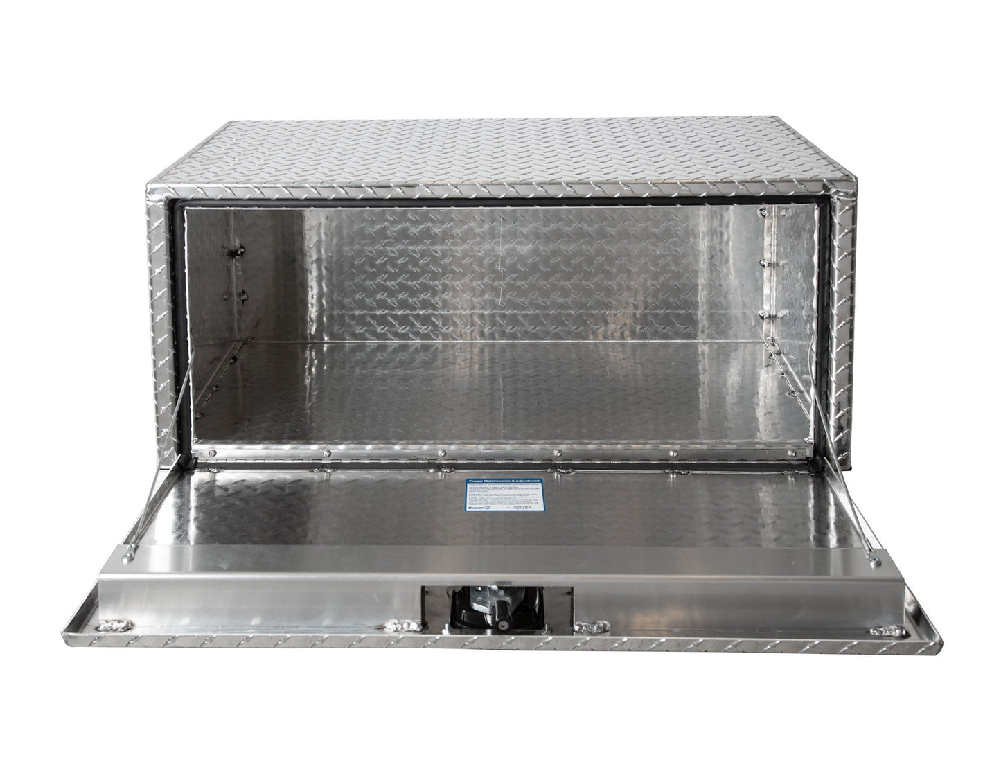 Buyers Products 1705160 Diamond Tread Aluminum Underbody Truck Tool Box, 14 x 16 x 24, Made in USA, .100 in. Thick, Corrosion Resistant, Locking Compression Latch, Secure Storage for Work Trucks