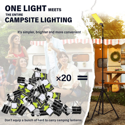CONPEX Telescopic LED Camping Lights 18000 Lumens - Tripod, Remote Control, Outdoor Telescoping Light with Stand