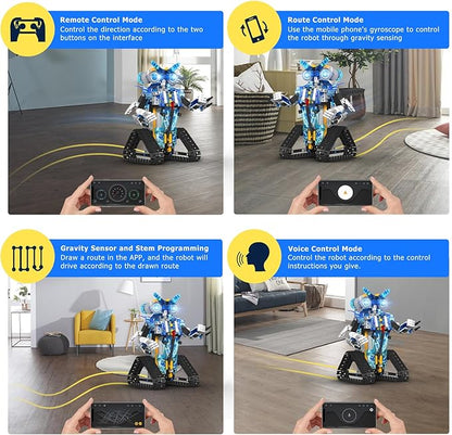 Robot Building Toys Stem Projects for Kids Ages 9-12 Remote &amp App Controlled Programmable Robot Building Blocks Science Kits Educational Birthday Xmax Gifts for 8-16 Year Old Teenage Boys Girls