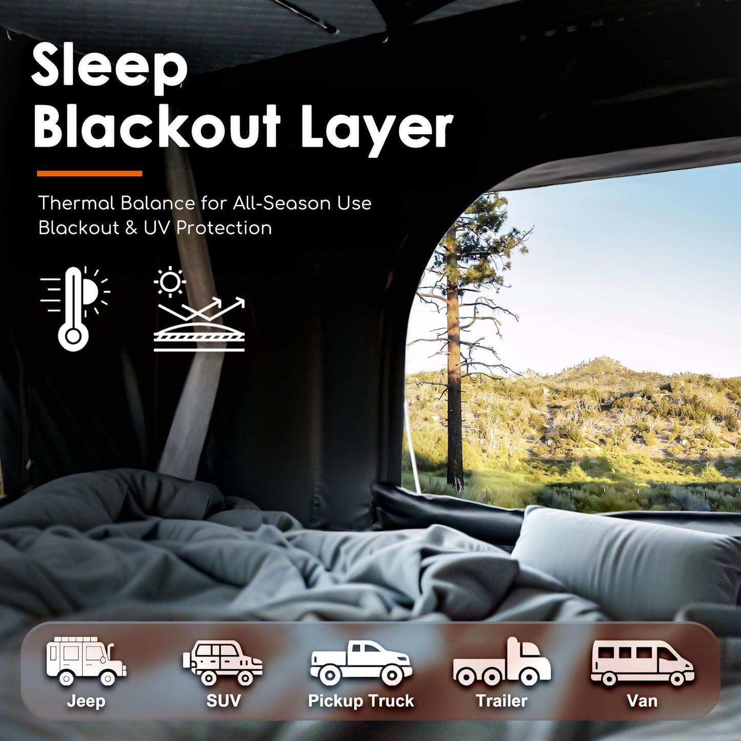 Inflate Rooftop Tent, Soft Shell Roof Top Tent for 2-3 Person, with Aluminum Telescopic Ladder, LED Strip Light, Skyview Window, Memory Mattress, for Car, Truck, Jeep, SUV, Van