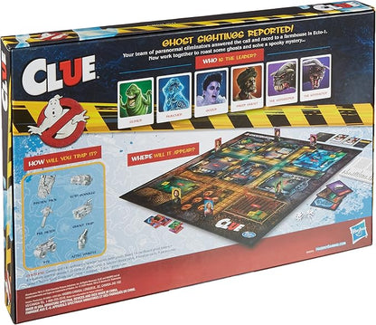 Hasbro Gaming Clue: Ghostbusters Edition Game Cooperative Board Game for Kids Ages 8 and Up Players Can Team Up to Battle Ghosts