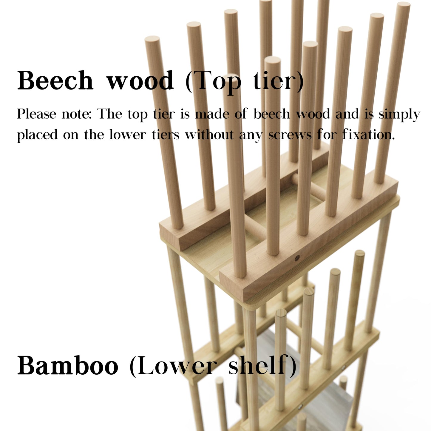 UNZERO 3-Tier & Desktop Art Storage Rack for Canvas & Prints