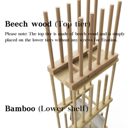 UNZERO 3-Tier & Desktop Art Storage Rack for Canvas & Prints