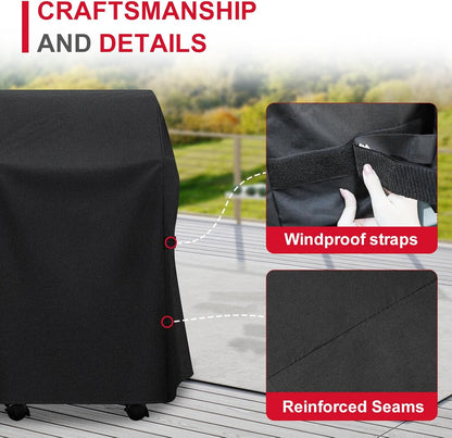 Weber 30-Inch Grill Cover - Heavy Duty 600D Waterproof & Weather Resistant | Fits 210 Series Gas Grills