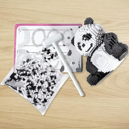 AHZILEl Animal Panda Blocks Building Set 7822 Pcs Cute 3D Puzzle Mini Building Bricks Toy Kits DlY Educational Particle Building Birthday Gift