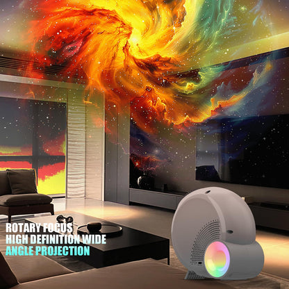 Ziddie Star Projector, Galaxy Light for Bedroom, Home Planetarium with Remote Control, Realistic Starry Night Ceiling Projector - White