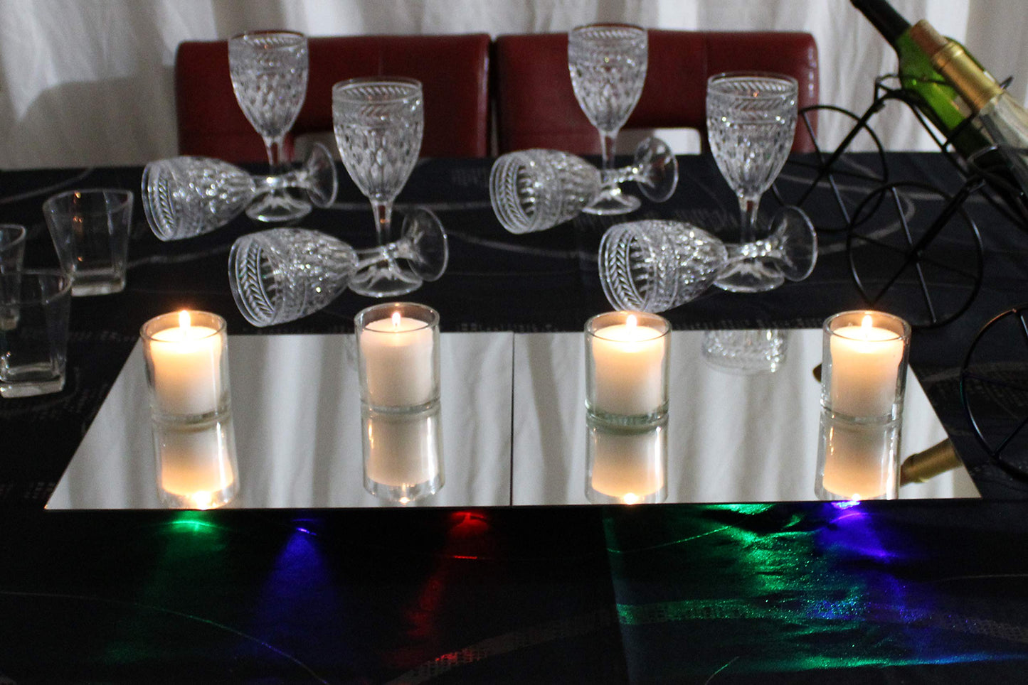White Votive Candles in Clear Glass Jar 24 Hour Long Burning Time Decorative 1 Day Candle Cups Unscented for Dinner Wedding Centerpieces -6 Pack
