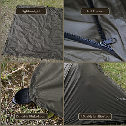 Onewind Ultralight One Person Tent and Ground Backpack Rain Cover,