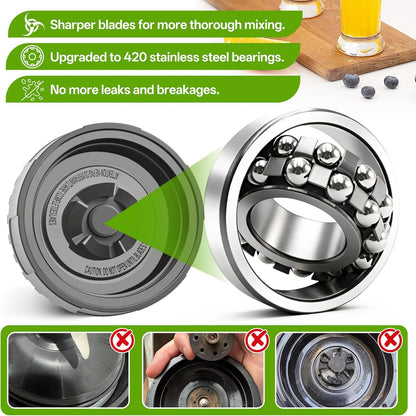Ninja Blender Replacement Blade - 5 Fins Extractor Assembly, 3.35in Compatible with QB3000 Series